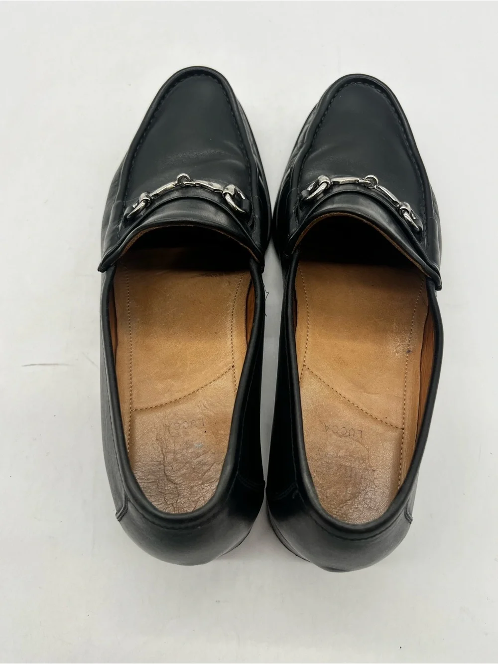 Allen Edmonds Lucca Men’s 11.5B Black Leather Horsebit Loafers Dress Shoes